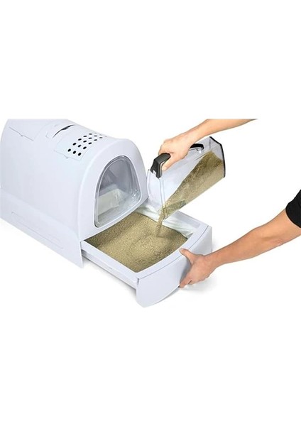 Zuma Çekmeceli Kapalı Kedi Tuvaleti Antrasit fırsatları