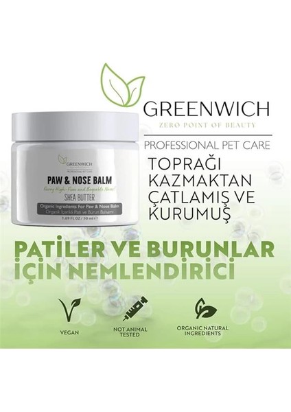 Organik Içerikli Kedi Köpek Pati Burun Balm 50 ml | Nemlendirici | Çatlak Koruma | Onarım modelleri