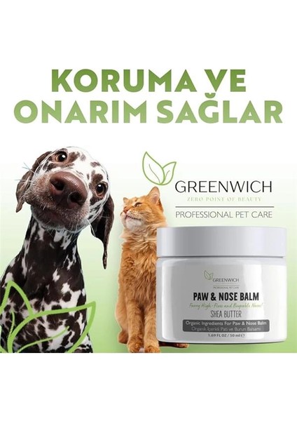 Organik Içerikli Kedi Köpek Pati Burun Balm 50 ml | Nemlendirici | Çatlak Koruma | Onarım fırsatları