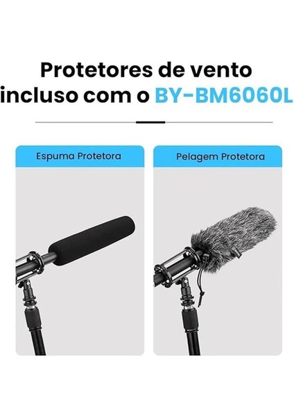 BY-BM6060L Profesyonel Shotgun Mikrofon