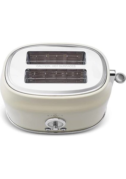 Retro Ekmek Kızartma Makinesi Krem