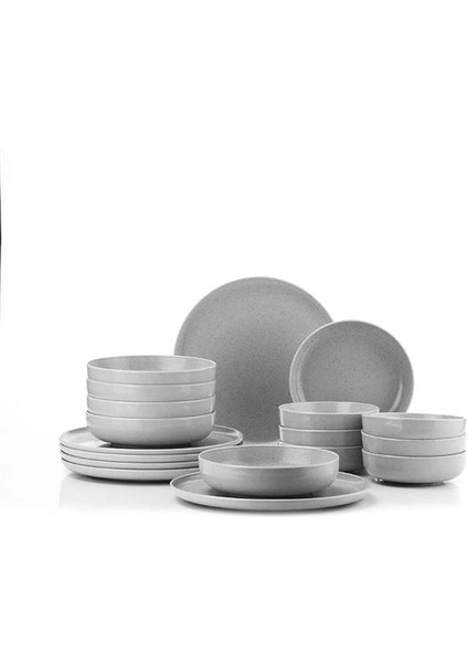 Moderna 18 Parça 6 Kişilik Yemek Takımı Gri fırsatları