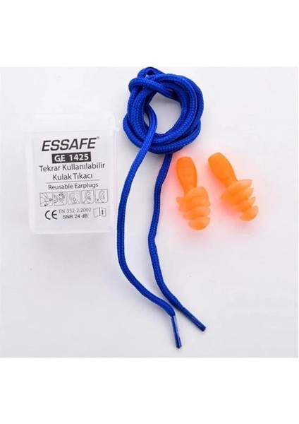 Essafe Hem Gürültüye Hem Suya Karşı Tam Koruma Sağlayan Kulak Tıkacı GE1425 24DB En 352-2 & Ce fiyatları