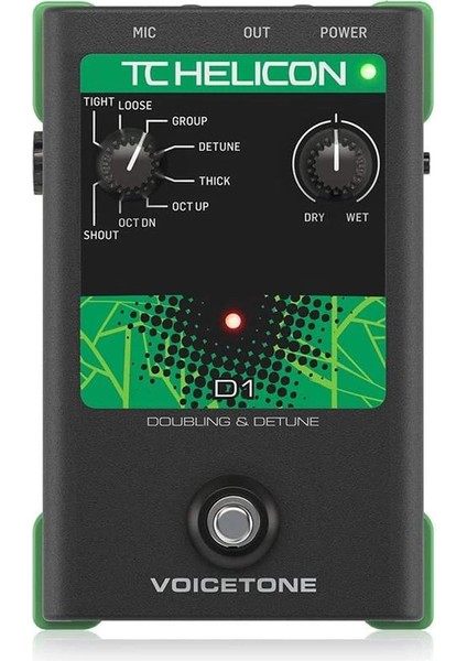 Helicon Voicetone Single D1 - Vokal Prosesör Pedalı