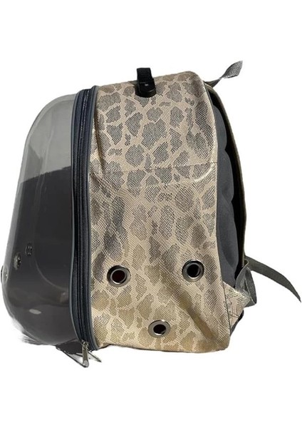 Snake Şeffaf Astronot Kedi Köpek Taşıma Çantası 42X22X33 cm Sarı fırsatları