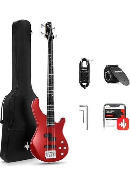 DPJ-100 Pj-Style Bas Gitar (Kırmızı)