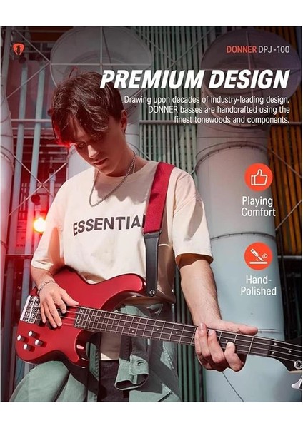 DPJ-100 Pj-Style Bas Gitar (Kırmızı)