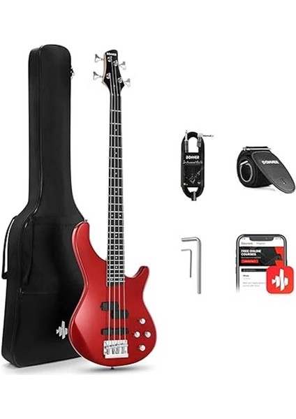 DPJ-100 Pj-Style Bas Gitar (Kırmızı)