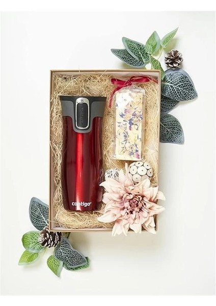 Westloop Autoseal Termos Bardak 470 ml Kırmızı