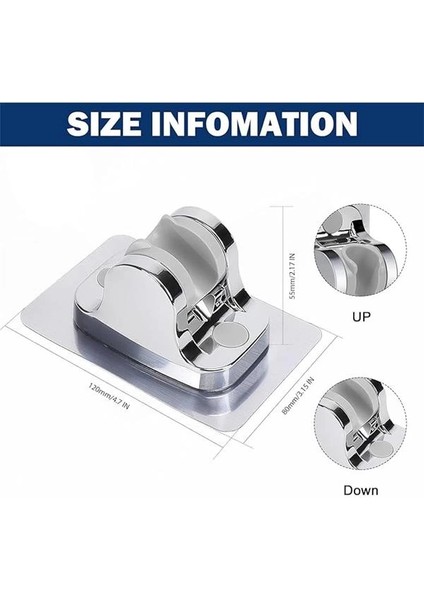 Yapışkanlı Duş Başlığı Askısı Tutucu Mafsal (Krom) fırsatları