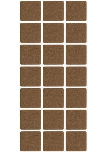 Mobilya Ayağı Koruyucu Keçe, 32 Adet 2,5 cm Kare Sandalye Ayağı Zemin Koruyucu Keçe Kare Şekil