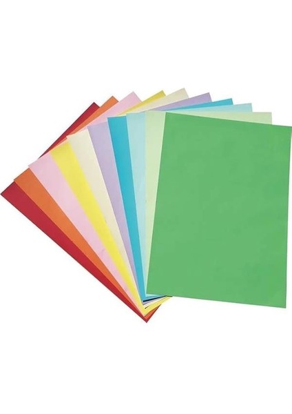 A4 Renkli Fon Kartonu 23X34 10'lu (2'li Paket) 10 Renk