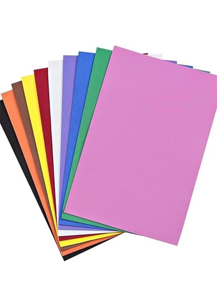 A4 Renkli Fon Kartonu 23X34 10'lu (2'li Paket) 10 Renk modelleri