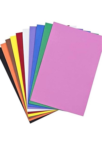 A4 Renkli Fon Kartonu 23X34 10'lu (2'li Paket) 10 Renk