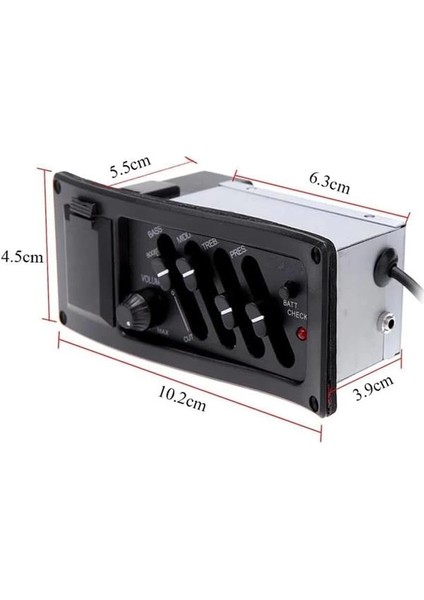 Me-40 Gitar Preamp 4-Band Eq Ekolayzer Piezo Pickup Amplifier Tunerli fırsatları