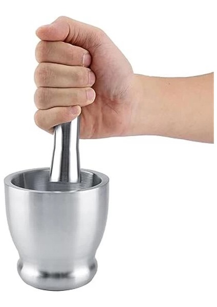 304 Paslanmaz Çelik Havan Seti – Kaymaz Tabanlı,sarımsak Ezici, Baharat ve Ot Öğütücü fiyatları