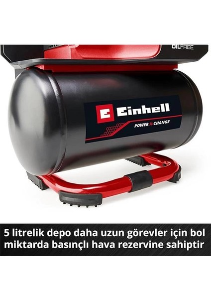 Akülü Kompresör Te-Ac 18/75 Li Of-Solo Power X-Change (18 V, Maks. 8 Bar, 5 L Tank, 75