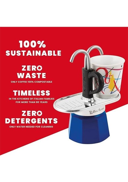 - Set Mini Express: Ocak Üstü Espresso Pişirici + 2 Cups - Kandinsky Serisi fırsatları