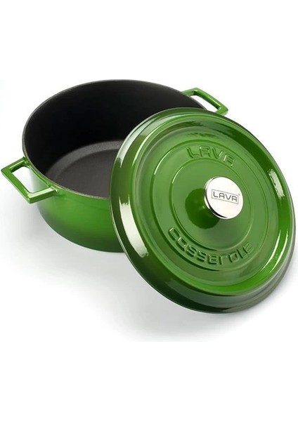 Döküm Yuvarlak Tencere, Trendy, 28 Cm, 6.71 L Hacim, Yeşil fiyatları