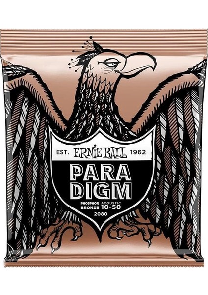 Paradigma Ekstra Hafif Fosfor Bronz Akustik Gitar Telleri, Ölçü 10-50