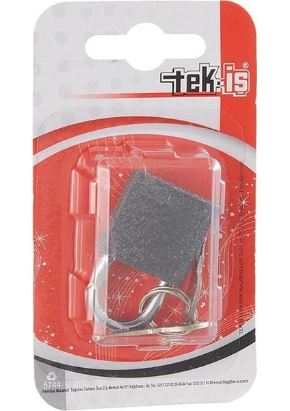 Tek-Iş 524164 Asma Kilit Gri Döküm, Gri, 25MM