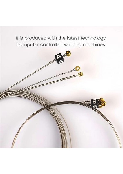 Strings Coated Seri Elektro Gitar Teli – Uzun Ömürlü, Parlak Ton, Yüksek Dayanıklılık (09-42 indirimleri