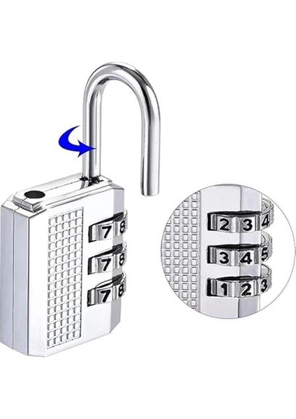 Şifreli Mini Asma Kilit 5.5 cm Dayanıklı Çanta Valiz ve Dolap Kilidi Seyahat Için Güvenli indirimleri