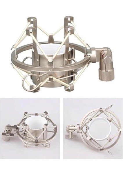 Shm-02 Pro Stüdyo Mikrofon Gri Shock Mount (Metal) fiyatları
