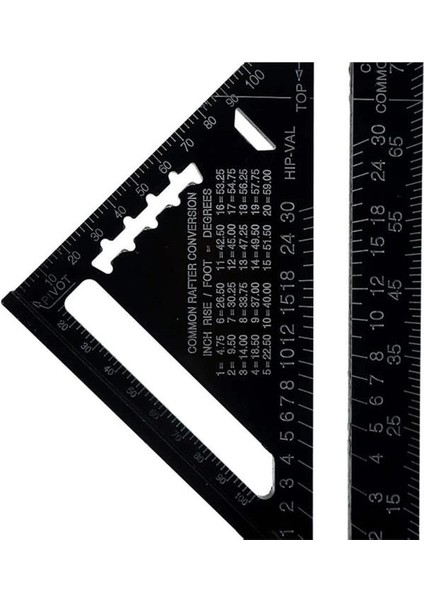 Alimimyum Üçgen Gönye 175MM