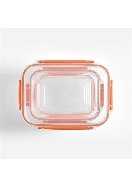 Kilitli Sızdırmaz Saklama Kabı Seti, Buzdolabı Için Sebze ve Meyve Saklama Kabı, Uzun modelleri