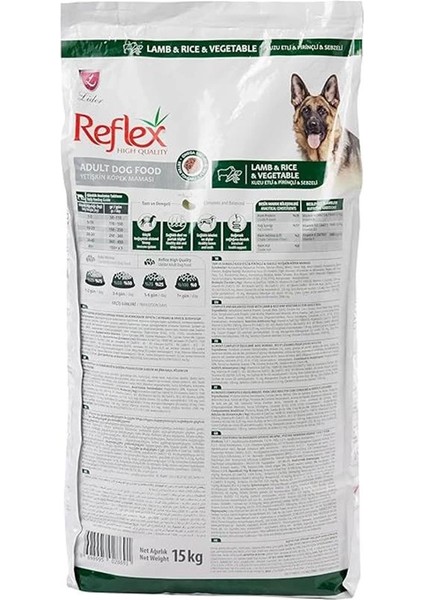 Kuzu Etli Pirinçli ve Sebzeli Yetişkin Köpek Maması 15 kg fiyatları