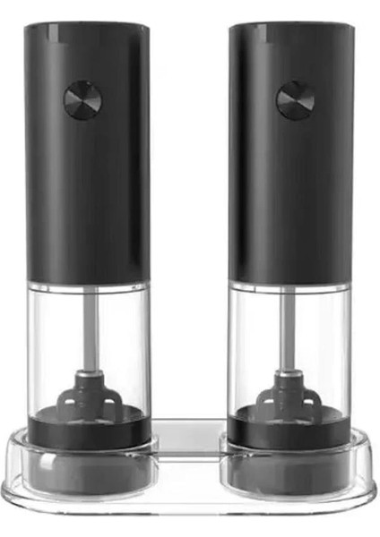 Pilli LED Işıklı Tuz Karabiber Değirmeni Otomatik Baharat Öğütücü Seti modelleri