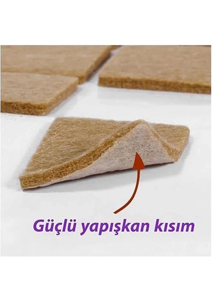 Yapışkanlı Sandalye, Masa, Koltuk Altı Parke Koruma Keçesi 32 Adet, Mobilya Zemin Koruyucu fırsatları