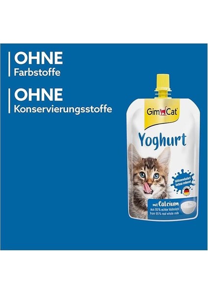 Yoğurt Kediler Için Tamamlayıcı Mama, Zengin Protein, Sindirime Yardımcı 150 G fırsatları