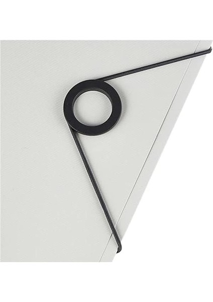 Solid Ince Lastikli Dosya, 150 Sayfa Kapasiteli, Beyaz, 45631001