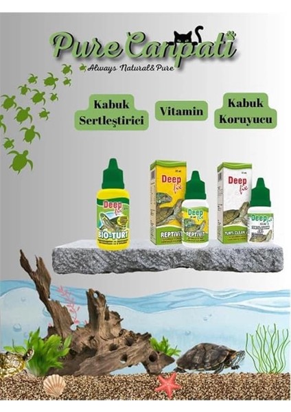 Kaplumbağa Bakım Seti(Vitamin,kabuk Sertleştirici ve Su Düzenleyici) fiyatları