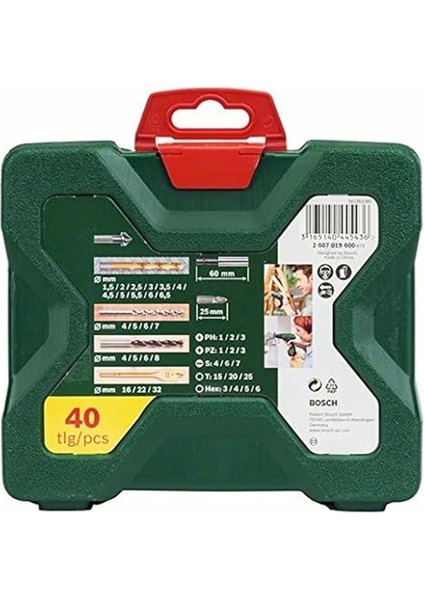 Home And Garden X/line 40 Parça Aksesuar Seti, Matkap Uçları, Vidalama Uçları, Üniversal fırsatları