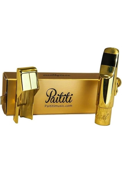 Profesyonel Altın Kaplama Alto Saksafon Metal Ağızlık #6