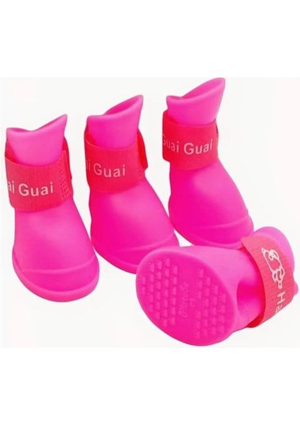 High-Tech Su Geçirmez Köpek Botları Ayakkabılar, Silikon Köpek Ayakkabı, Yağmur Ayakkabıları