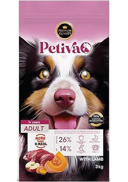 Yetişkin Köpekler Için Kuzu Etli Kuru Köpek Maması (3 Kg, Kuzu)