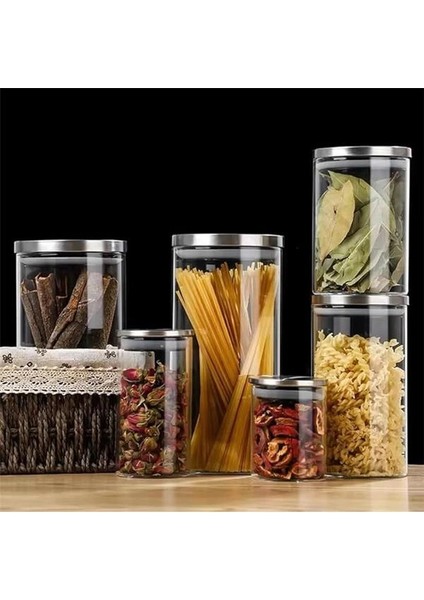 Kare Borosilikat Cam Sızdırmaz Vakumlu Erzak ve Bakliyat Saklama Kabı – Havadaki Termisil modelleri