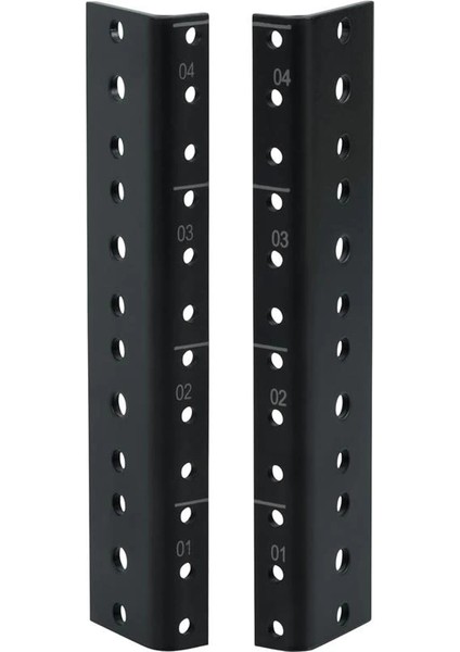 Rackworks Ağır Hizmet Çelik Raf Ray Seti; 4u Raf Boyutu (GRW-RACKRAIL-04U)