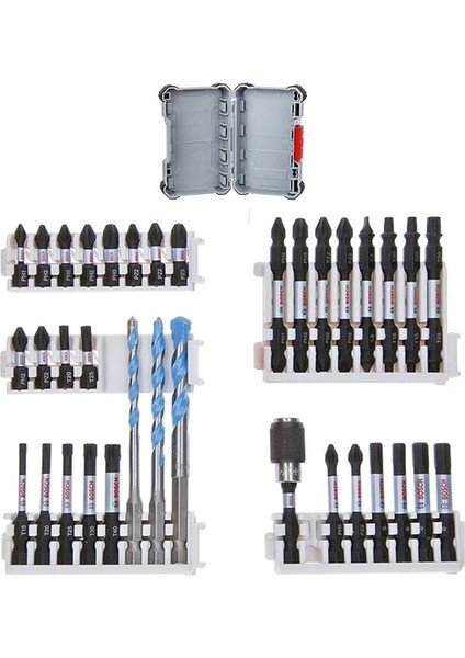 Professional 35 Adet Multiconstruction Matkap Ucu ve Darbe Kontrollü Tornavida Ucu Seti