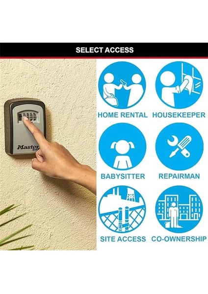 Duvar Montajı Için Sayı Kombinasyonlu Kilitli Kasa/kilitli Kasa, Gri/siyah, Anahtarınızı modelleri