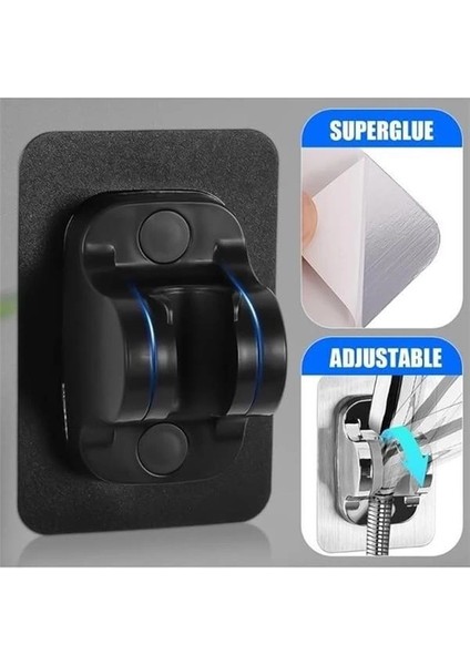 Duş Başlığı Tutucu, Tepe ve El Duşu Sabitleme Aparatı, Yapışkanlı Montaj, Fayansa indirimleri