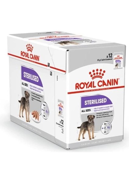 Sterilised Loaf Kısırlaştırılmış Köpek Maması (12 x 85 Gr)