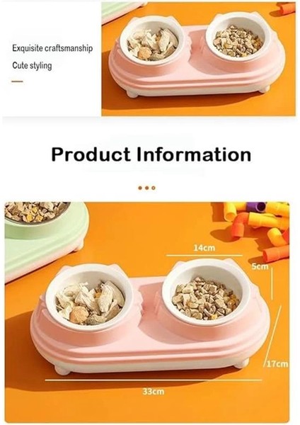 Çift Bölmeli Kedi Köpek Mama ve Su Kabı, Iki Hazneli Kedi Köpek Mama Kabı, Yükseltilmiş fiyatları