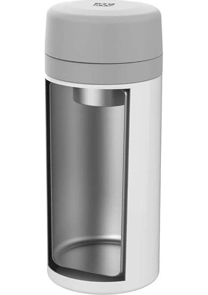 Thermoçay Demlikli Matara, 420 ml | Paslanmaz Çelik | Beyaz-Gri