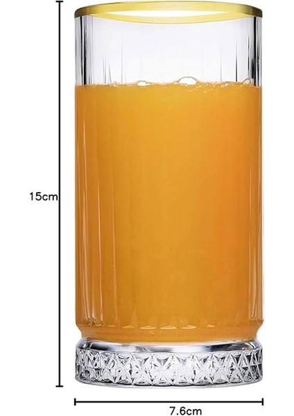 Paşabahçe Elysia Golden Touch Yaldızlı Uzun Bardak 4'lü 450 cc 520015 indirimleri