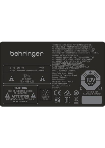 CX3400 V2 High-Precision Stereo 2-Way/3-Way/mono 4-Way Crossover With Limiters, Adjustable